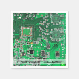 Printed Circuit Assembly PCB Green Circuit Board Servet