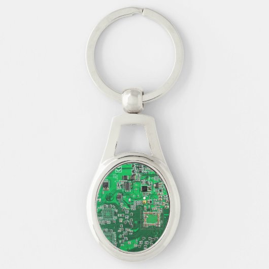 Printed Circuit Assembly PCB Green Circuit Board Sleutelhanger (Voorkant)