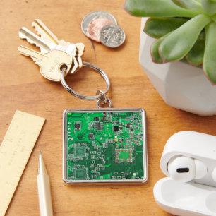 Printed Circuit Assembly PCB Green Circuit Board Sleutelhanger