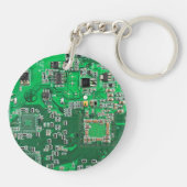 Printed Circuit Assembly PCB Green Circuit Board Sleutelhanger (Achterkant)