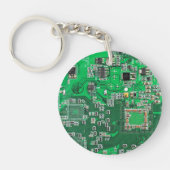 Printed Circuit Assembly PCB Green Circuit Board Sleutelhanger (Voorkant)