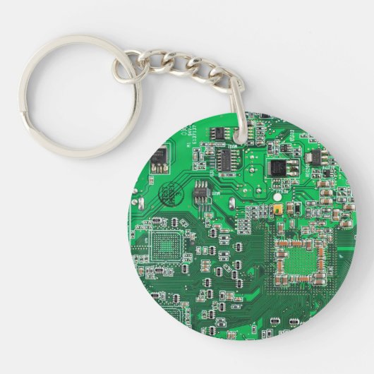Printed Circuit Assembly PCB Green Circuit Board Sleutelhanger (Voorkant)