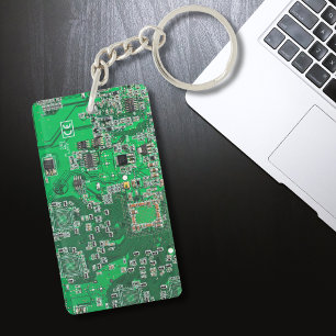 Printed Circuit Assembly PCB Green Circuit Board Sleutelhanger