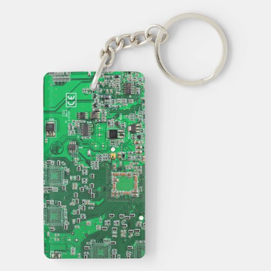 Printed Circuit Assembly PCB Green Circuit Board Sleutelhanger (achterkant)