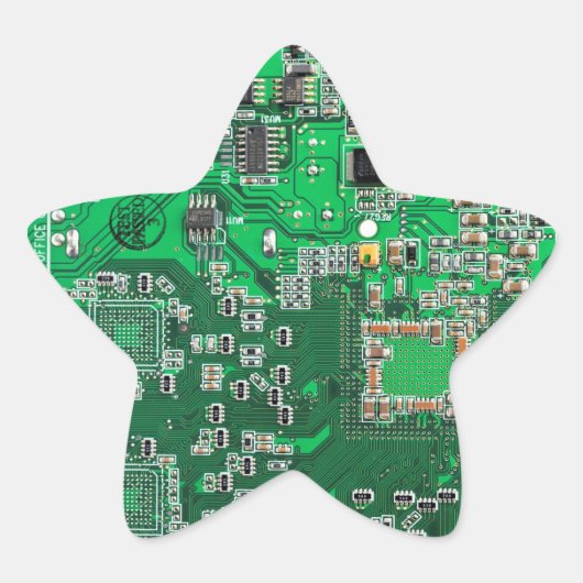 Printed Circuit Assembly PCB Green Circuit Board Ster Sticker (Voorkant)
