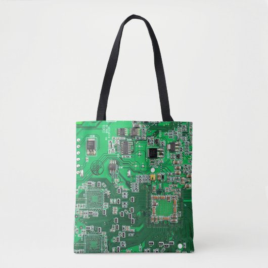 Printed Circuit Assembly PCB Green Circuit Board Tote Bag (Voorkant)