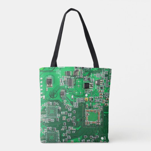 Printed Circuit Assembly PCB Green Circuit Board Tote Bag (Achterkant)