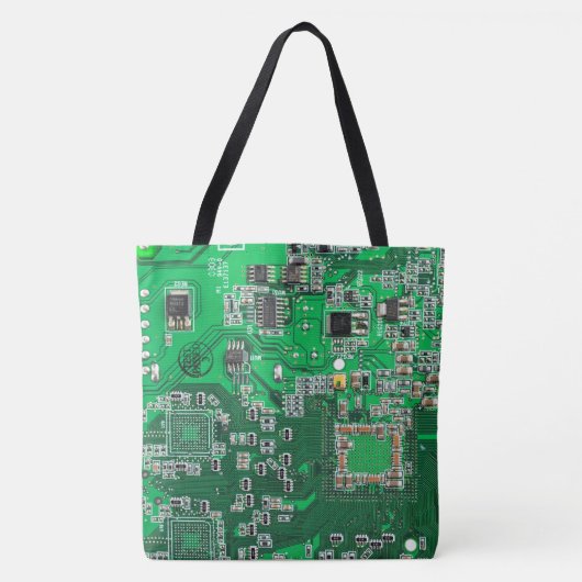 Printed Circuit Assembly PCB Green Circuit Board Tote Bag (Voorkant)