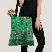 Printed Circuit Assembly PCB Green Circuit Board Tote Bag (Dichtbij)