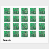 Printed Circuit Assembly PCB Green Circuit Board Vierkante Sticker (Vel)