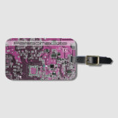 Printed Circuit Assembly PCB Paarse Circuit Board Bagagelabel (Voorkant (horizontaal))