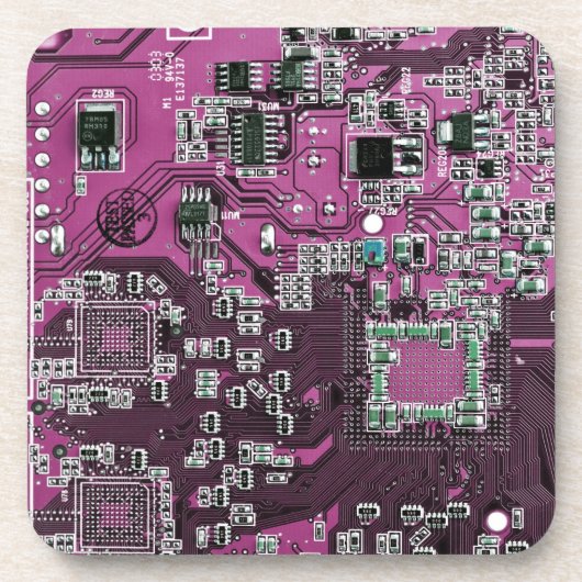 Printed Circuit Assembly PCB Paarse Circuit Board Bier Onderzetter (Voorkant)