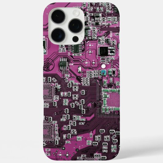Printed Circuit Assembly PCB Paarse Circuit Board Case-Mate iPhone Case (Achterkant)