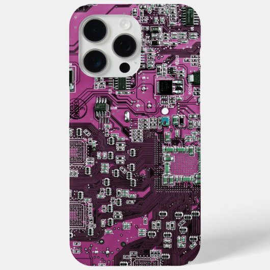 Printed Circuit Assembly PCB Paarse Circuit Board Case-Mate iPhone Case (Achterkant)