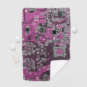 Printed Circuit Assembly PCB Paarse Circuit Board Golfhanddoek (Insitu)