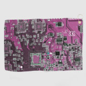 Printed Circuit Assembly PCB Paarse Circuit Board Golfhanddoek (Horizontaal)