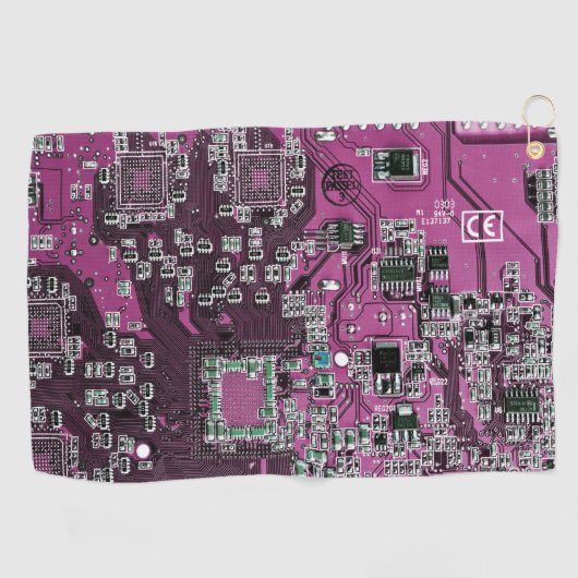 Printed Circuit Assembly PCB Paarse Circuit Board Golfhanddoek (Horizontaal)