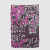Printed Circuit Assembly PCB Paarse Circuit Board Golfhanddoek (Voorkant)