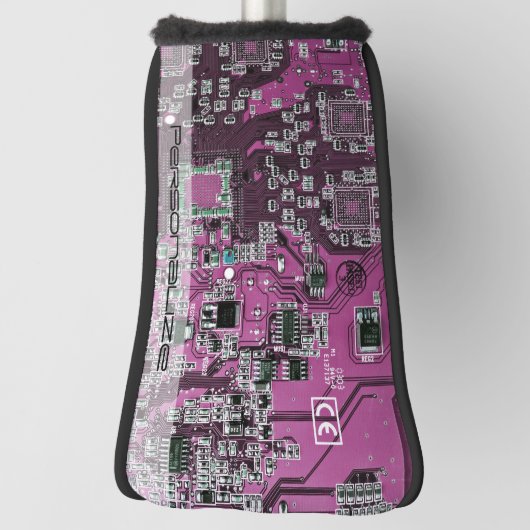 Printed Circuit Assembly PCB Paarse Circuit Board Golfheadcover (Draai 90)