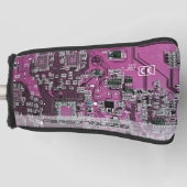 Printed Circuit Assembly PCB Paarse Circuit Board Golfheadcover (Voorkant)