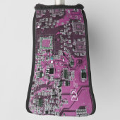 Printed Circuit Assembly PCB Paarse Circuit Board Golfheadcover (Draai 90)