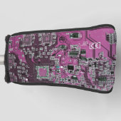 Printed Circuit Assembly PCB Paarse Circuit Board Golfheadcover (Voorkant)