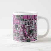 Printed Circuit Assembly PCB Paarse Circuit Board Grote Koffiekop (Rechts)