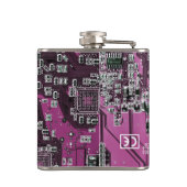 Printed Circuit Assembly PCB Paarse Circuit Board Heupfles (Achterkant)