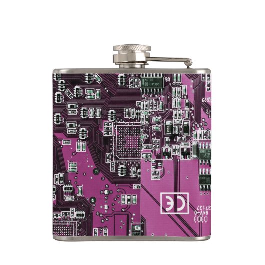 Printed Circuit Assembly PCB Paarse Circuit Board Heupfles (Achterkant)