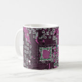 Printed Circuit Assembly PCB Paarse Circuit Board Koffiemok (Voorkant links)