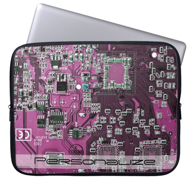 Printed Circuit Assembly PCB Paarse Circuit Board Laptop Sleeve (Voorkant)