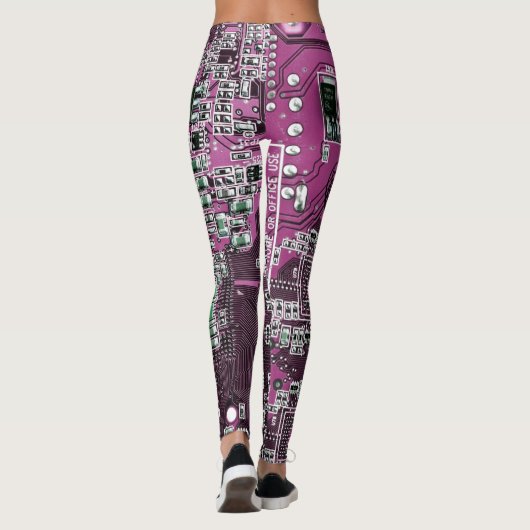 Printed Circuit Assembly PCB Paarse Circuit Board Leggings (Achterkant)