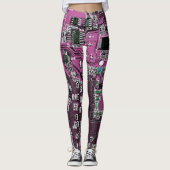 Printed Circuit Assembly PCB Paarse Circuit Board Leggings (Voorkant)