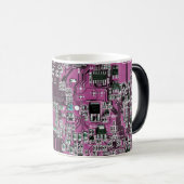 Printed Circuit Assembly PCB Paarse Circuit Board Magische Mok (Voorkant rechts)