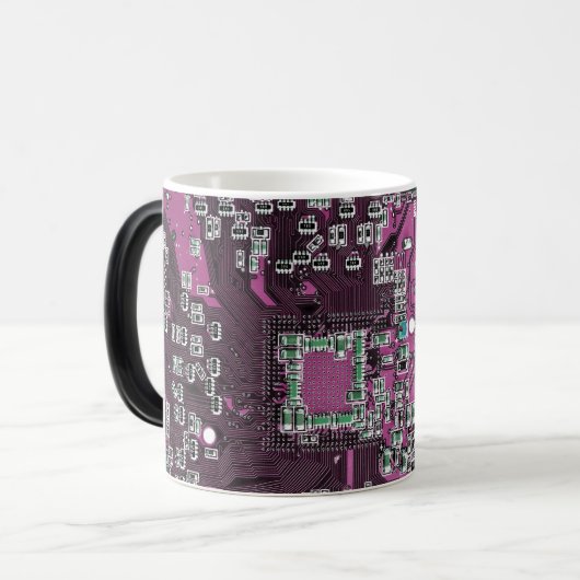 Printed Circuit Assembly PCB Paarse Circuit Board Magische Mok (Voorkant links)