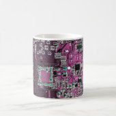 Printed Circuit Assembly PCB Paarse Circuit Board Magische Mok (Center)