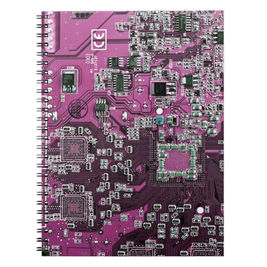 Printed Circuit Assembly PCB Paarse Circuit Board Notitieboek (Voorkant)