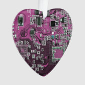 Printed Circuit Assembly PCB Paarse Circuit Board Ornament (voorkant)