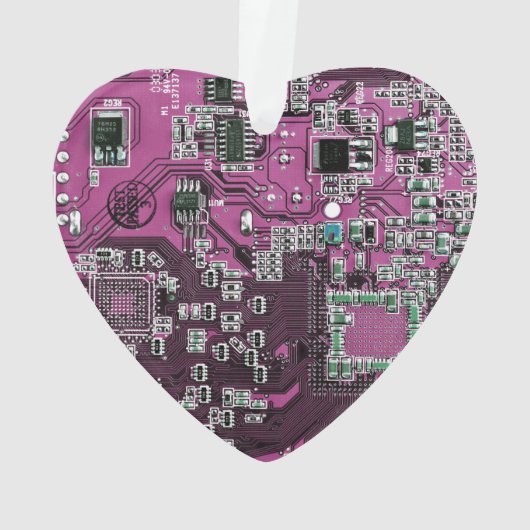 Printed Circuit Assembly PCB Paarse Circuit Board Ornament (achterkant)