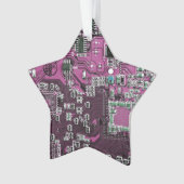Printed Circuit Assembly PCB Paarse Circuit Board Ornament (voorkant)