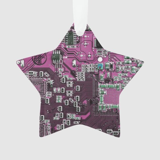 Printed Circuit Assembly PCB Paarse Circuit Board Ornament (voorkant)