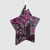 Printed Circuit Assembly PCB Paarse Circuit Board Ornament (voorkant)
