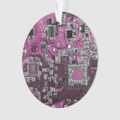 Printed Circuit Assembly PCB Paarse Circuit Board Ornament (voorkant)