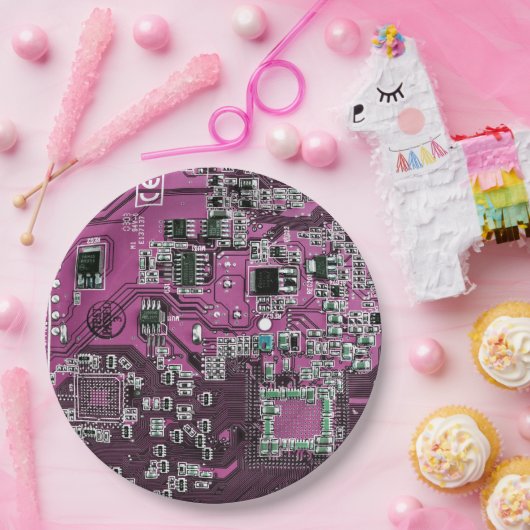 Printed Circuit Assembly PCB Paarse Circuit Board Papieren Bordje (Feest)