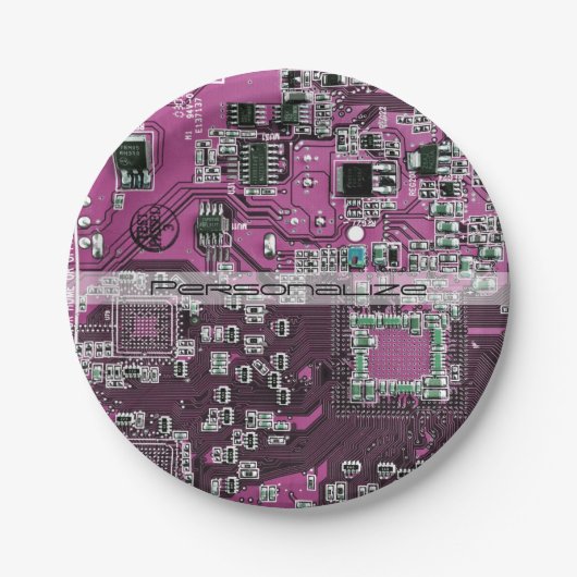 Printed Circuit Assembly PCB Paarse Circuit Board Papieren Bordje (Voorkant)