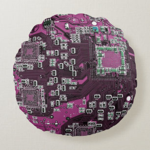Printed Circuit Assembly PCB Paarse Circuit Board Rond Kussen