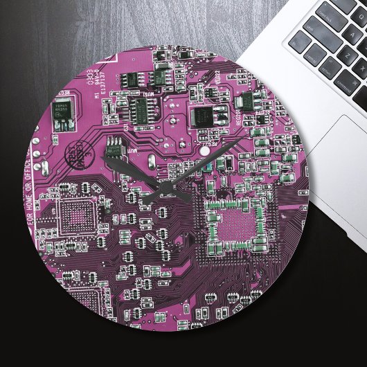 Printed Circuit Assembly PCB Paarse Circuit Board Ronde Klok