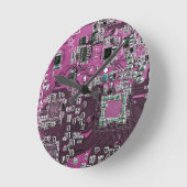 Printed Circuit Assembly PCB Paarse Circuit Board Ronde Klok (Hoek)