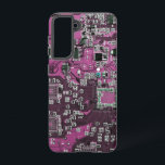 Printed Circuit Assembly PCB Paarse Circuit Board Samsung Galaxy Hoesje<br><div class="desc">PCB Circuit Board geschenken voor geeks of geschenken voor nerds. Hier is er een voor de Computer Nerd of Geeks in ons allemaal. Geek Out uw Nerd met deze Printed Circuit Assembly PCB Elektronische Circuit Board. Dit is een close-up afbeelding van een printplaat of printplaat.</div>