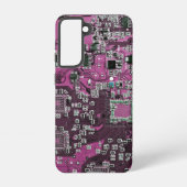 Printed Circuit Assembly PCB Paarse Circuit Board Samsung Galaxy Hoesje (Achterkant)